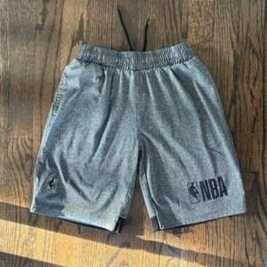 Boys NBA gray & black shorts